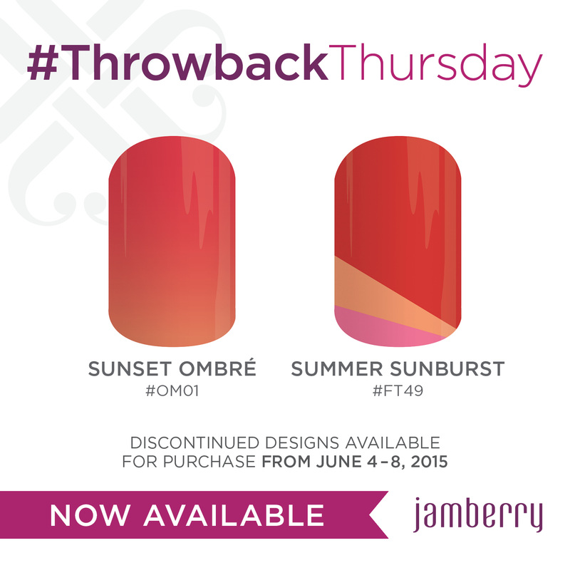 #ThrowbackThursday Jamberry Sunset Ombre & Summer Sunburst