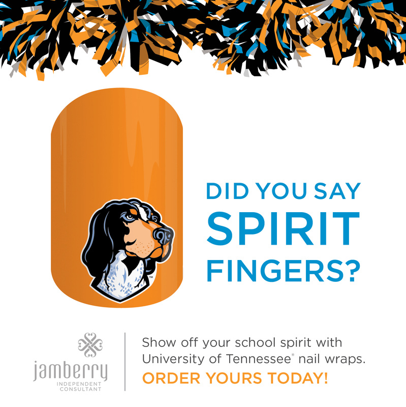 University of Tennessee Jamberry Nail Wraps