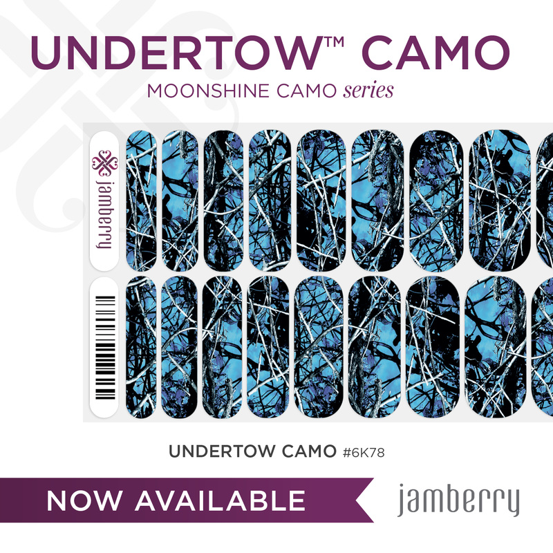 Undertow Camo Jamberry Nail Wraps