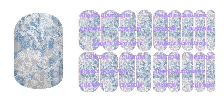 Soft Snowflakes Jamberry Nail Wraps by Angel's Glam Jams