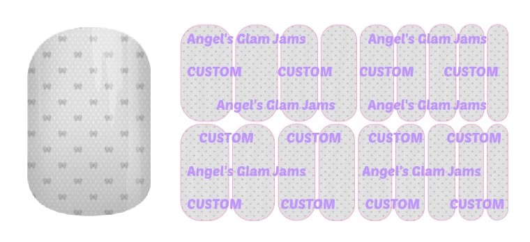 Tiny Bows Jamberry Nail Wraps by Angel's Glam Jams