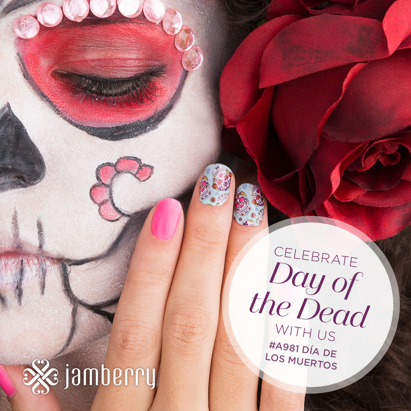 Day of the Dead Jamberry Nail Wraps!