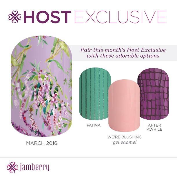 March 2016 Host Exclusive Jamberry Nail Wrap