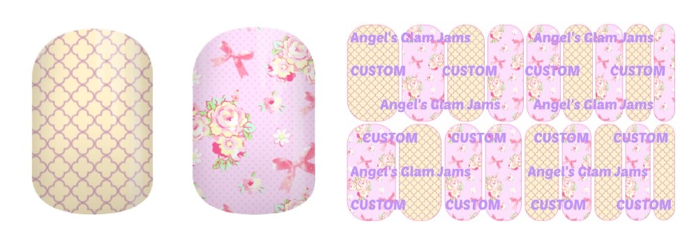 Sunny Garden Jamberry Nail Wraps by Angel's Glam Jams