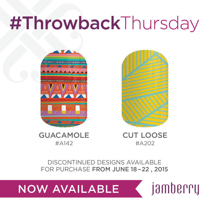 #throwbackthursday Guacamole & Cut Loose Jamberry Nail Wraps!