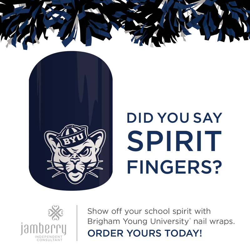 Brigham Young University Jamberry Nail Wraps