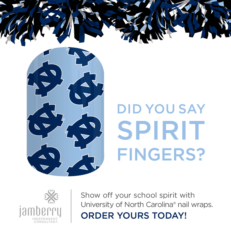 University of North Carolina Jamberry Nail Wraps