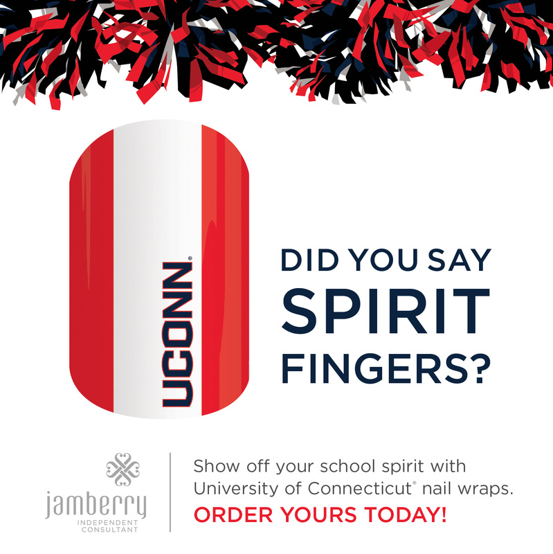 University of Connecticut Jamberry Nail Wraps