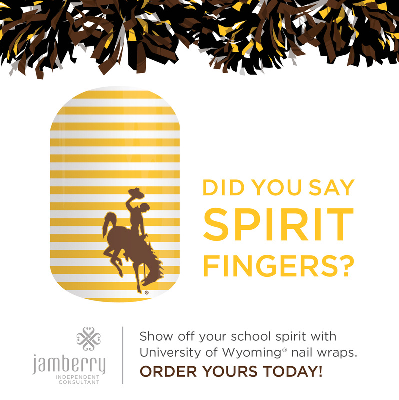 University of Wyoming Jamberry Nail Wraps
