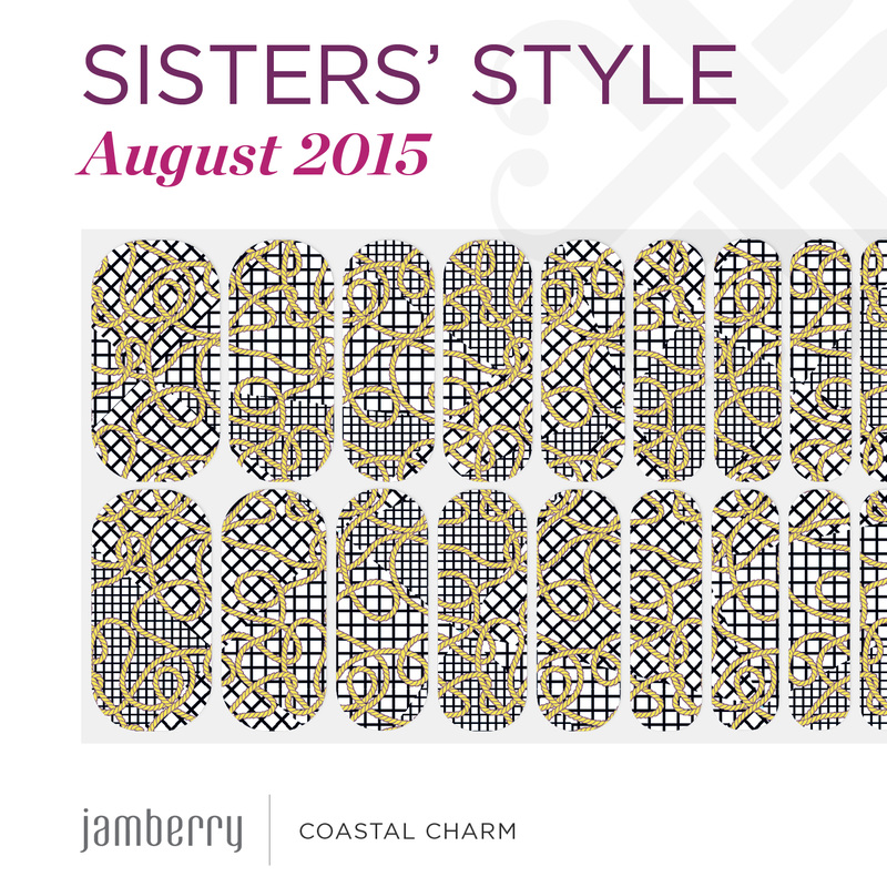 Jamberry Nails Sisters' Style Exclusive August 2015 COASTAL CHARM