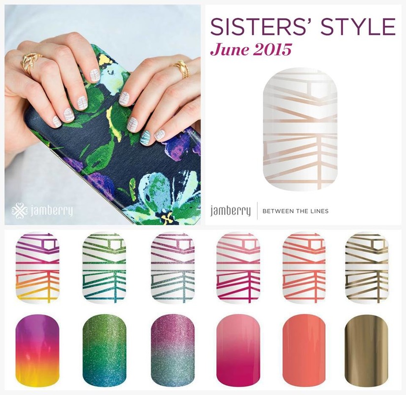 BETWEEN THE LINES - Jamberry June 2015 Sisters' Style Exclusive