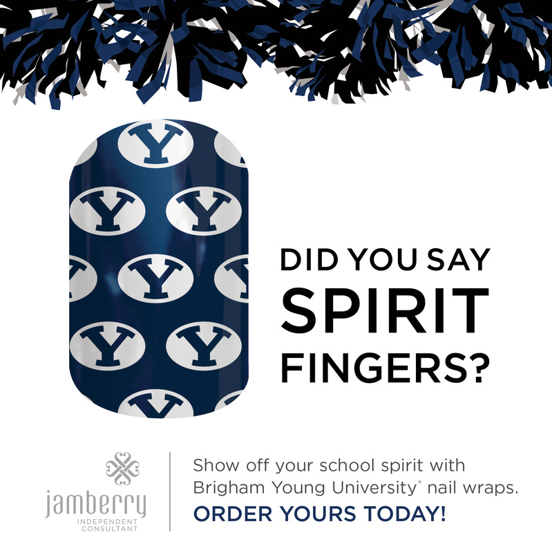 Brigham Young University Jamberry Nail Wraps