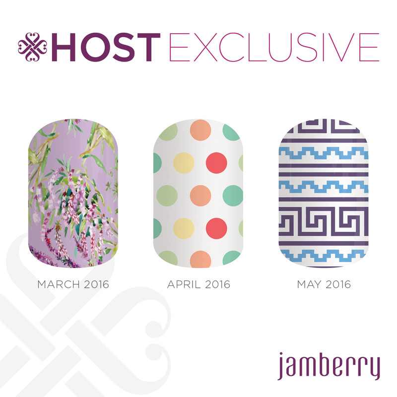 March 2016 Host Exclusive Jamberry Nail Wrap