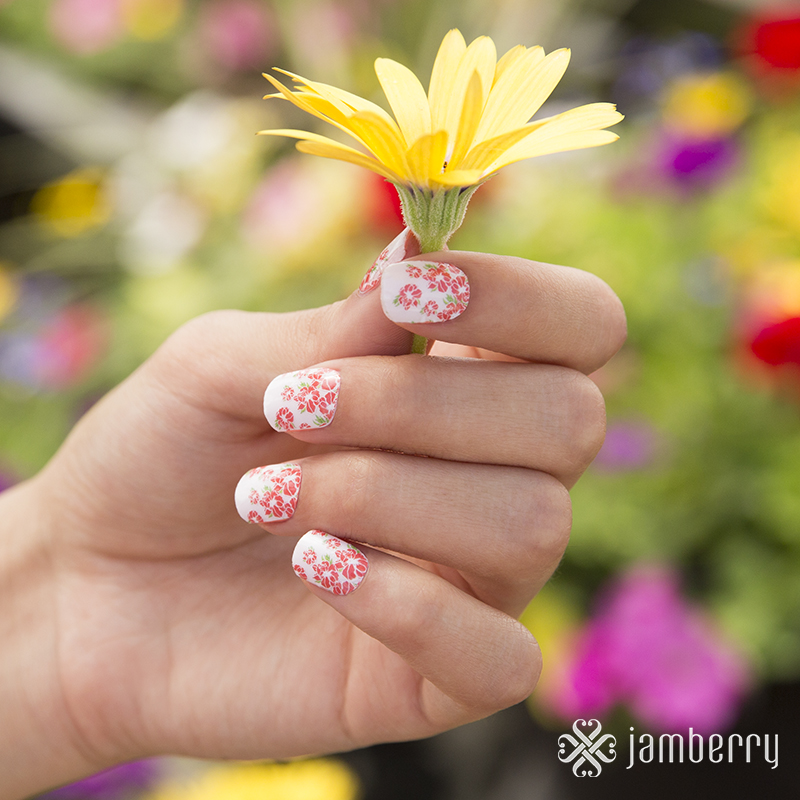 MAY FLOWERS!  Jamberry Sisters' Style Exclusive Nail Wrap May 2015
