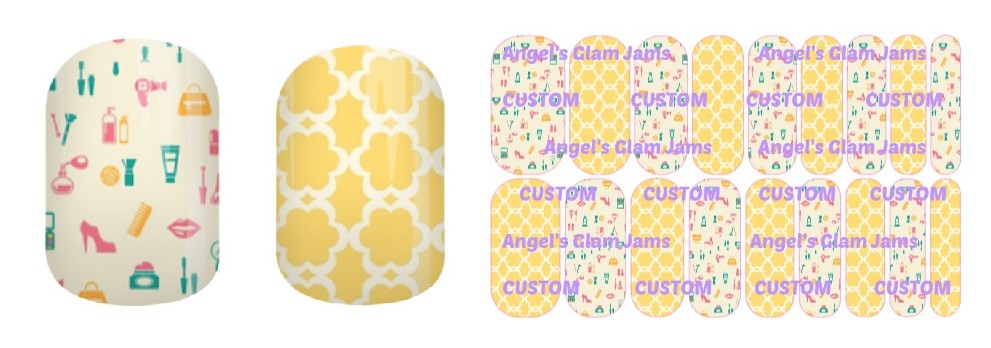 So Girly Jamberry Nail Wraps by Angel's Glam Jams