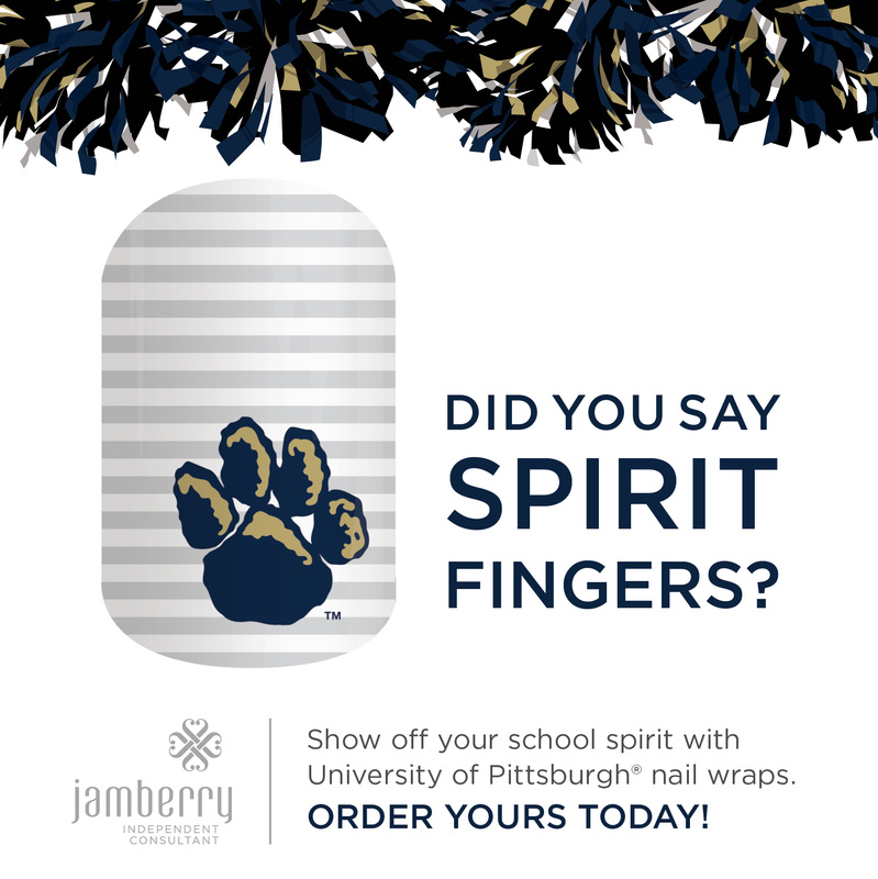 University of Pittsburgh Jamberry Nail Wraps