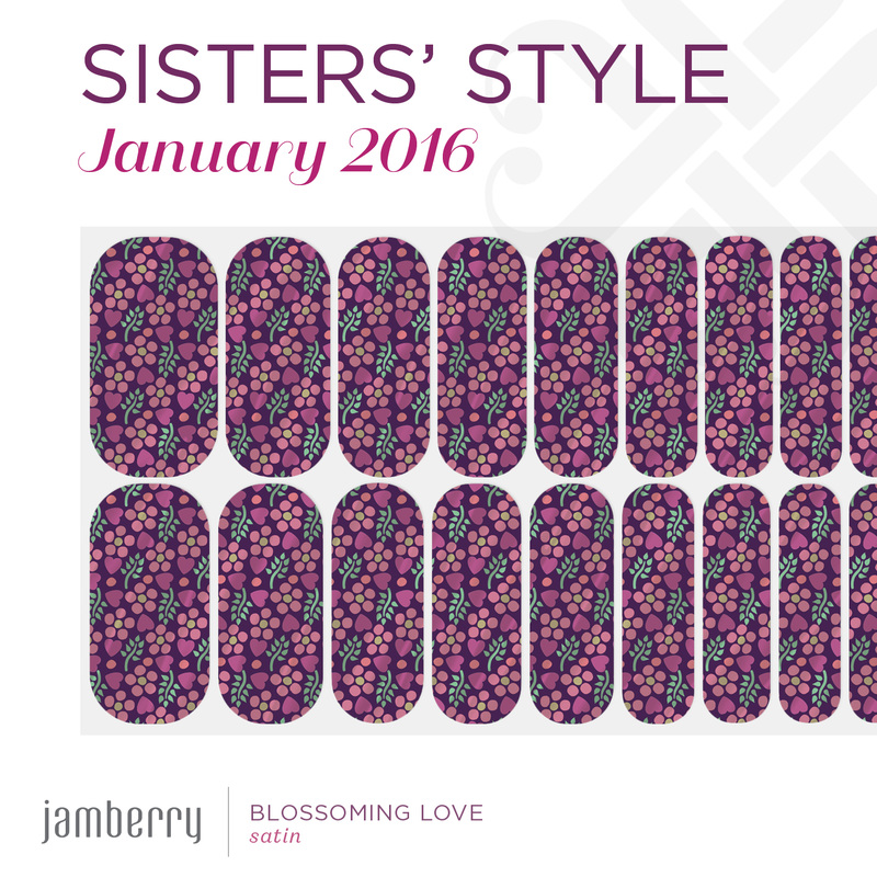 Blossoming Love Jamberry Nail Wraps - January 2016 Sisters' Style Exclusive