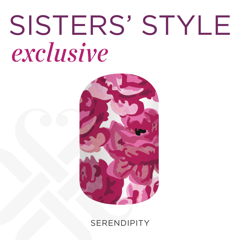 February 2015 Sisters' Style Exclusive Jamberry Nail Wrap - Serendipity