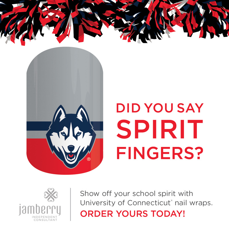University of Connecticut Jamberry Nail Wraps