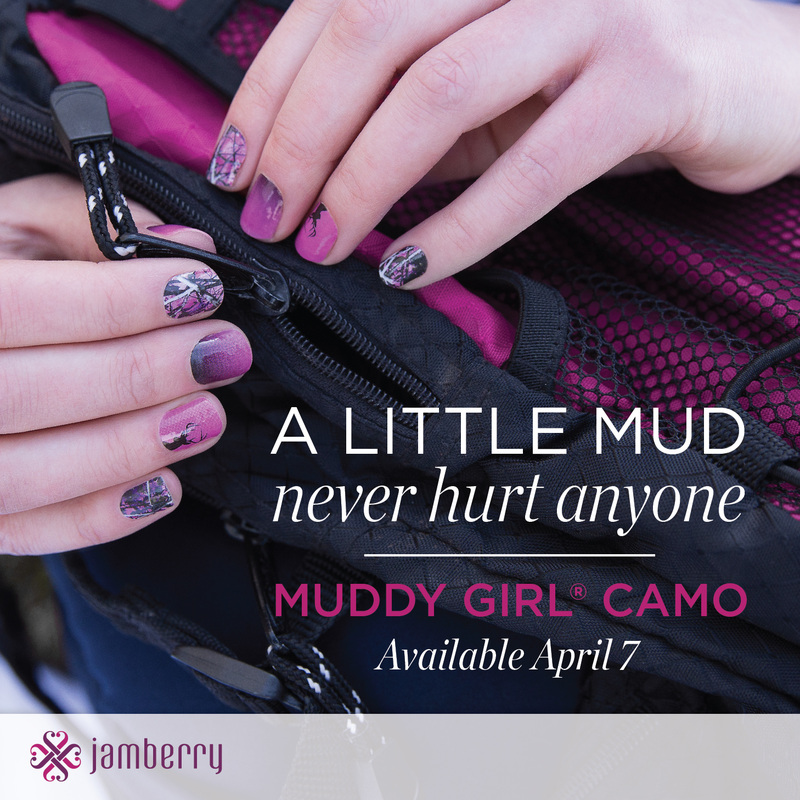 Jamberry Muddy Girl Camo