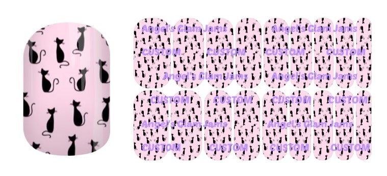 Posh Purr Jamberry Nail Wraps by Angel's Glam Jams