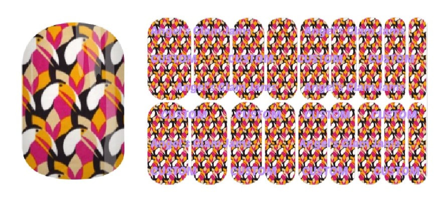 Tropical Toucan Jamberry Nail Wraps by Angel's Glam Jams