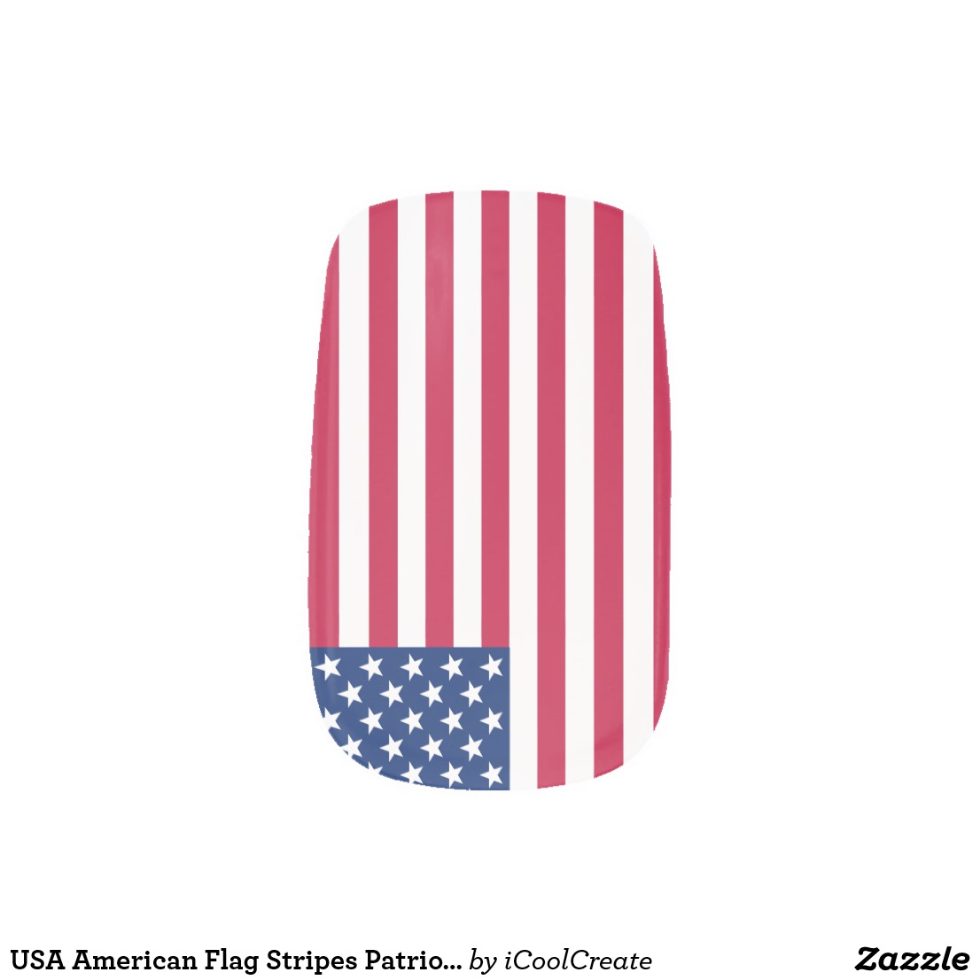 American Flag Nail Wrap