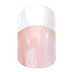 White & Pink Tint Tip (Long) - Half Sheet - Jamberry Nail Wraps - French Manicure