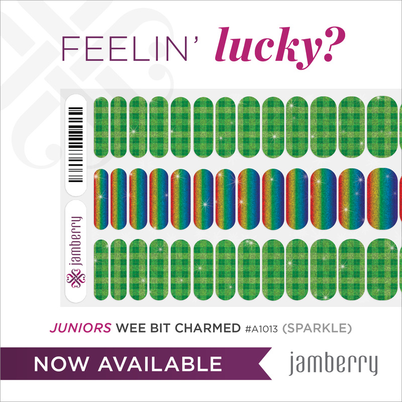 St. Patrick's Day - Juniors Wee Bit Charmed Jamberry Nail Wraps