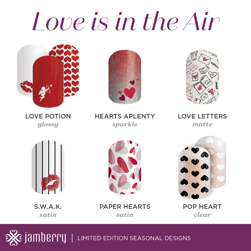 Valentine's Day 2016 Jamberry Nail Wraps