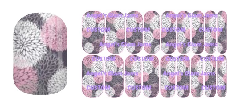Poof Jamberry Nail Wraps by Angel's Glam Jams