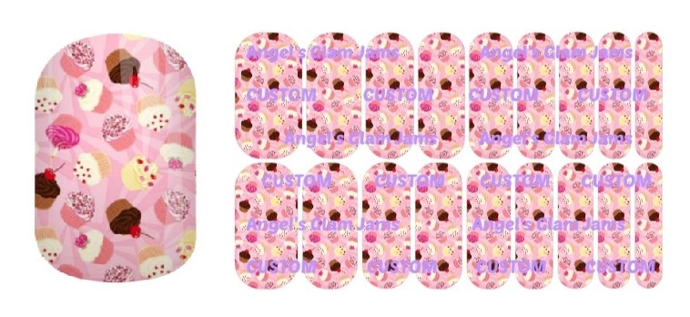 Yummy Cupcakes Jamberry Nail Wraps by Angel's Glam Jams